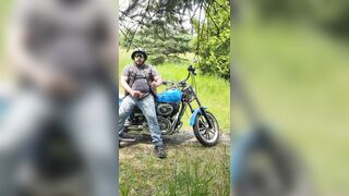 Cigar Smoking Biker Bate