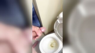 Squirting my SPUNK into a cup of URINATE!