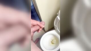 Squirting my SPUNK into a cup of URINATE!