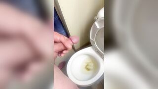 Squirting my SPUNK into a cup of URINATE!