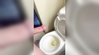 Squirting my SPUNK into a cup of URINATE!