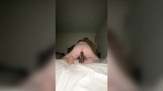 Milky fellow BIG BLACK COCK Mega-slut Gets Spread by BIG BLACK COCK Nutsack Deep