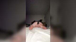 Milky fellow BIG BLACK COCK Mega-slut Gets Spread by BIG BLACK COCK Nutsack Deep