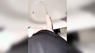 Pissy water man having joy