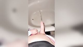 Pissy water man having joy