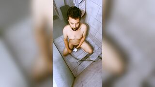 Raw Bathroom Jackoff – Powerful Solo Money-shot POINT OF VIEW