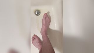 Naughty Slave Urinating On His Soles And Gams