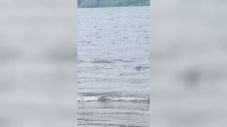 Caught finger-tickling my inverted fuckpole on the beach and didnt stop