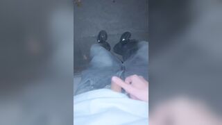 I flash myself in the street