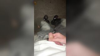 I flash myself in the street