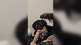 Round Fem Sissy Mega-bitch Deepthroats Gigantic Humungous Pink cigar Then Rails It POINT OF VIEW