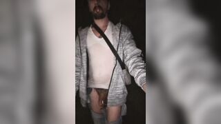 Lost bet: I pee on myself in public!