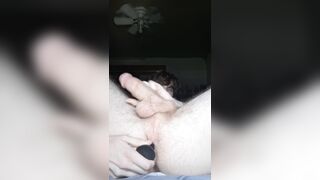 Cock-squeezing Pinkish Unshaved Backside Fuck hole, Packed with a Hefty Fucktoy Spear, and Masturbating Off tell Jizm Runs in rivulets Down My Stiffy!