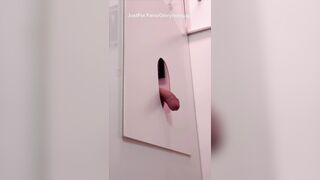 School Dude at the Gloryhole – and I Drank Every Spurt