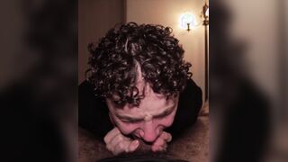 POINT OF VIEW Twunk Blow-job Jizz Slurping Nico Mucci Throating Sweat-soaked Dad Camilo Dark-skinneds Meaty Uncircumcised Manmeat