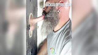 Pinkish, Sinewy, Ginger Bone Gets Fapped at the Gloryhole