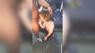 Youngster stiff face banged by BIG BLACK COCK and likes it...pt 1