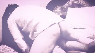 Le hago gritar a está crossdresser femboy en alojamiento