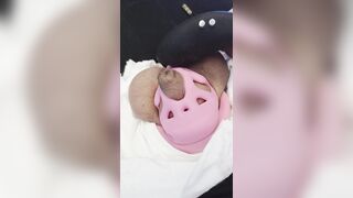 Cuming in innocence with a electro-hitachi