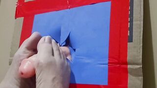 Sole Pawing a full strangers Manhood thru a Glory Crevice.