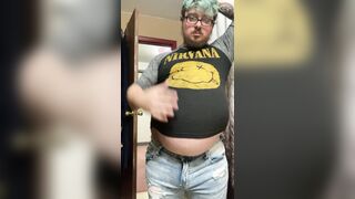 Cock-squeezing clothes and beer garment three