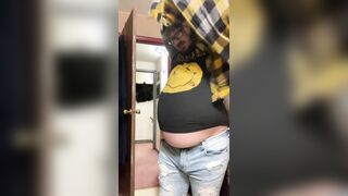 Cock-squeezing clothes and beer garment three