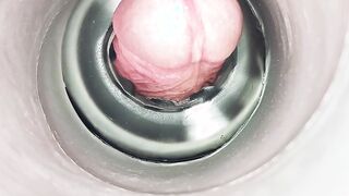 ASMR CLOSE UP FLESLIGHT PLUMB AND MONEY-SHOT SLOW-MOTILITY