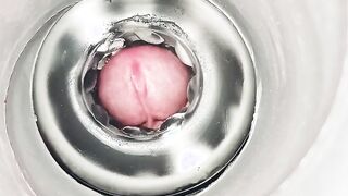 ASMR CLOSE UP FLESLIGHT PLUMB AND MONEY-SHOT SLOW-MOTILITY