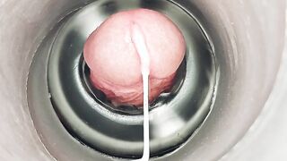 ASMR CLOSE UP FLESLIGHT PLUMB AND MONEY-SHOT SLOW-MOTILITY