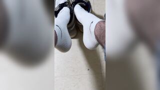 Jordan and milky socks
