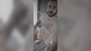 Early morning front porch jacking