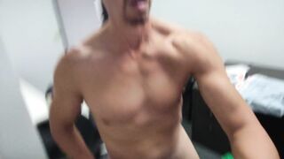 Working late at the office, I get naughty & risky. (Expect nobody catches me).