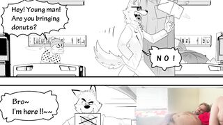 Fur covered Comic Dub: The Sofa Studs (yiff, hook-up, furries)
