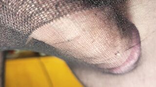 PHOTORAMA two - MA QUEUE EN COLLANT NOIR _BEIGE_SMALL CULOTTE MAUVE TRANSPARENTE!!!