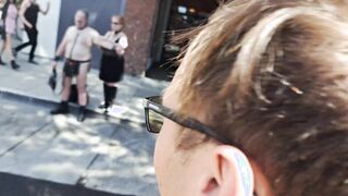 unclothing bare in public. folsom st honest