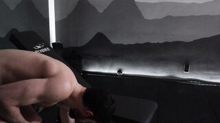 Fapping off after a working dressed in trunks I sold to a aficionado [remastered]