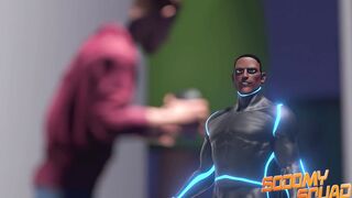 SodomySquad - BIG BLACK COCK Superhero Shovels His Fuck-stick In His Own Caboose For A Fine Self Romping