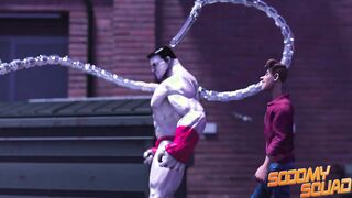 SodomySquad - BIG BLACK COCK Superhero Shovels His Fuck-stick In His Own Caboose For A Fine Self Romping