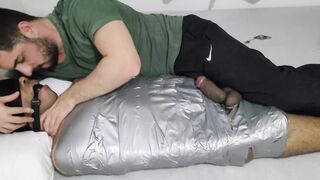 frolicking with mummified guy and throat have fun