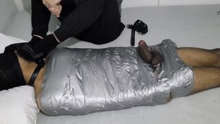 frolicking with mummified guy and throat have fun