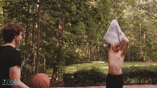 NastyTwinks - Undress BBall - CJ comes over to visit Shapey and have fun some hoops, Undress, Humid HUMPING