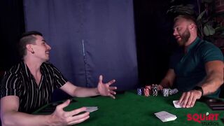 Homosexual Dudes Wank Hunter And Brogan Likes Orgy Poker Game