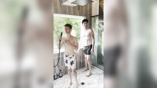 Stepbrothers Take a Bathroom Together