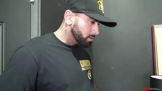 Inmate Jake Morgan takes care of the jail guards