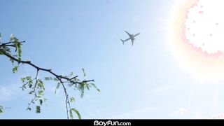 Dangled Youngster Men Compare Their Bulges Before Porking Humid & Creaming!