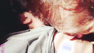 Mature Father Lets Latino Guy Gargle on his Puffies