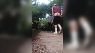 out on the nature trail with my beau