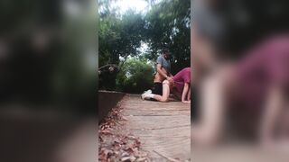 out on the nature trail with my beau