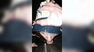 Lovely Femboy Gargles his Beaus Jizz-shotgun in the Forest