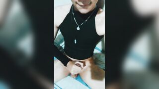 Sissy femboy getting kinky